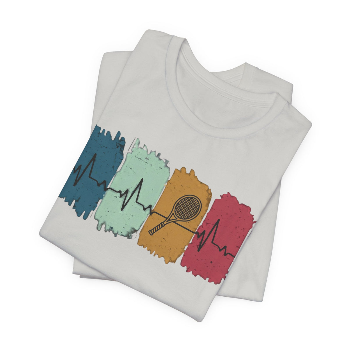 Drum Heartbeat T-Shirt – Retro Brushstroke Drumstick Heartbeat Tee